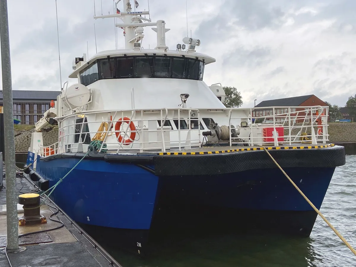Vēja parku apkalpošanas kuģis pārdod